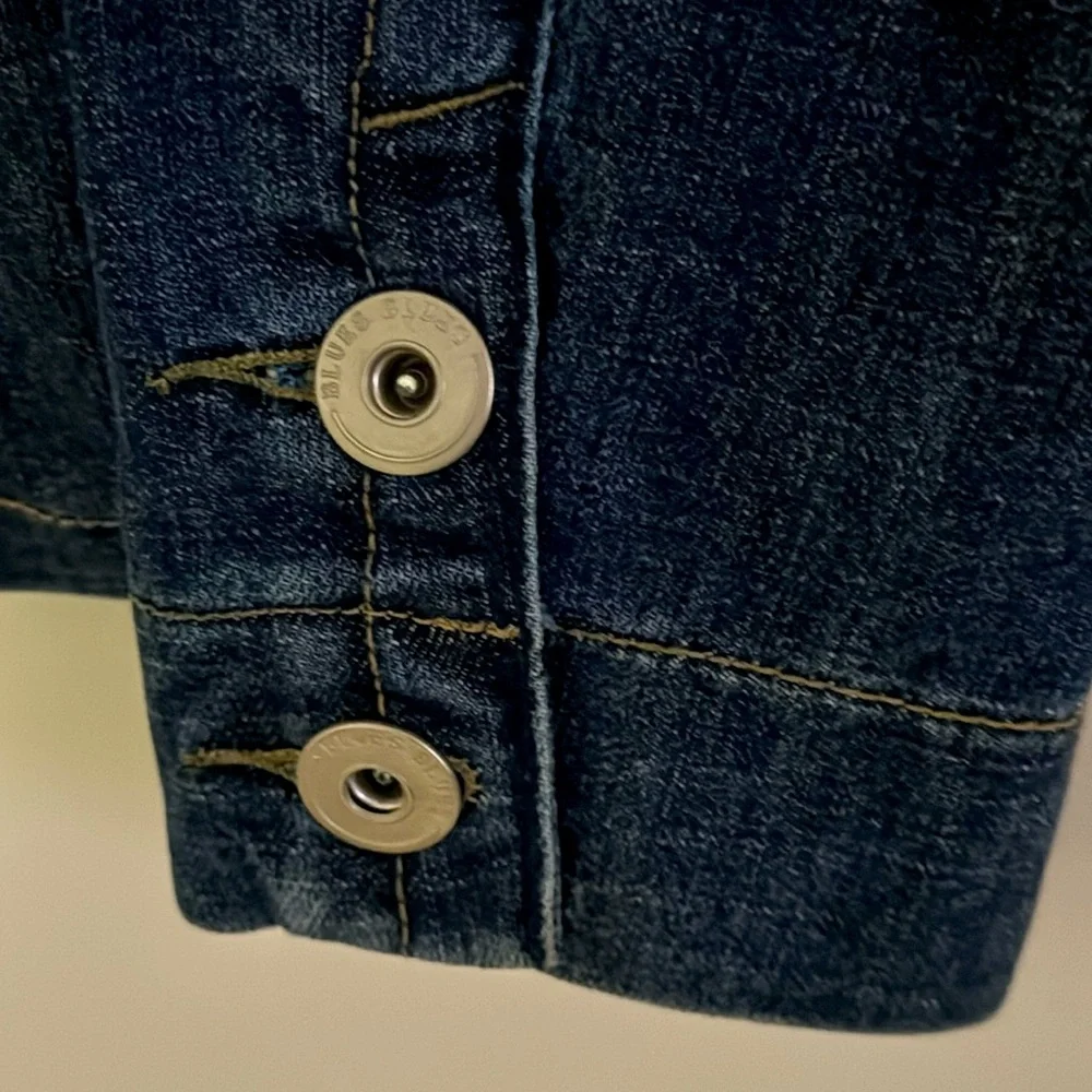 Baccini vintage dark blue denim jacket sizePM - Picture 4 of 7